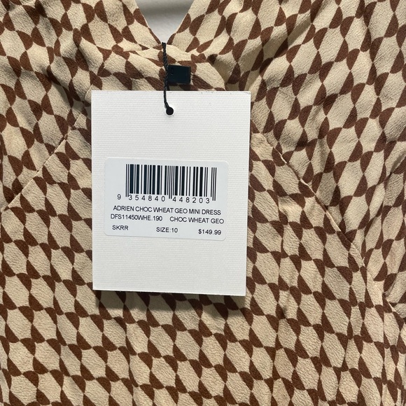 Dissh Choc Wheat Geo Dress - Picture 5 of 6